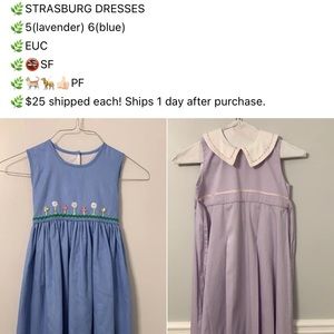 STRASBURG DRESSES 5 & 6